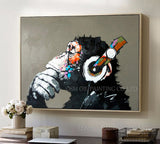 Top Artist Pure Hand-painted High Quality Modern Art Gorilla Oil Painting