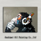 Top Artist Pure Hand-painted High Quality Modern Art Gorilla Oil Painting