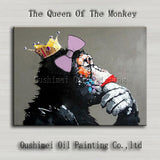 Top Artist Pure Hand-painted High Quality Modern Art Gorilla Oil Painting