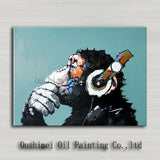 Top Artist Pure Hand-painted High Quality Modern Art Gorilla Oil Painting