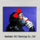 Top Artist Pure Hand-painted High Quality Modern Art Gorilla Oil Painting