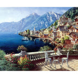 Landscape Framed Pictures DIY Painting By Numbers Wall Art Acrylic Painting