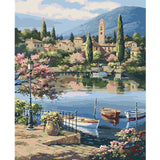 Landscape Framed Pictures DIY Painting By Numbers Wall Art Acrylic Painting