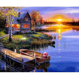 Landscape Framed Pictures DIY Painting By Numbers Wall Art Acrylic Painting