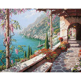 Landscape Framed Pictures DIY Painting By Numbers Wall Art Acrylic Painting