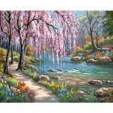 Landscape Framed Pictures DIY Painting By Numbers Wall Art Acrylic Painting