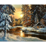 Landscape Framed Pictures DIY Painting By Numbers Wall Art Acrylic Painting