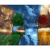 Landscape Framed Pictures DIY Painting By Numbers Wall Art Acrylic Painting