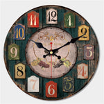 Vintage Dishes Design Large Wall Clock