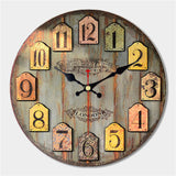 Vintage Dishes Design Large Wall Clock