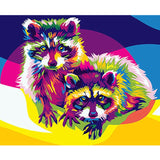 Colorful Owl Framed Pictures DIY Painting