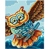Colorful Owl Framed Pictures DIY Painting