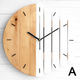 Slient Xylophone Wooden Wall Clock Modern Design