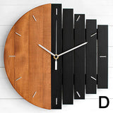 Slient Xylophone Wooden Wall Clock Modern Design