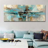 Modern Abstract Long Canvas Print  Painting Pictures Posters